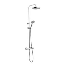 Afbeelding 1 Xenz Basic Douche opbouwset (thermostatisch), telescopisch chroom
