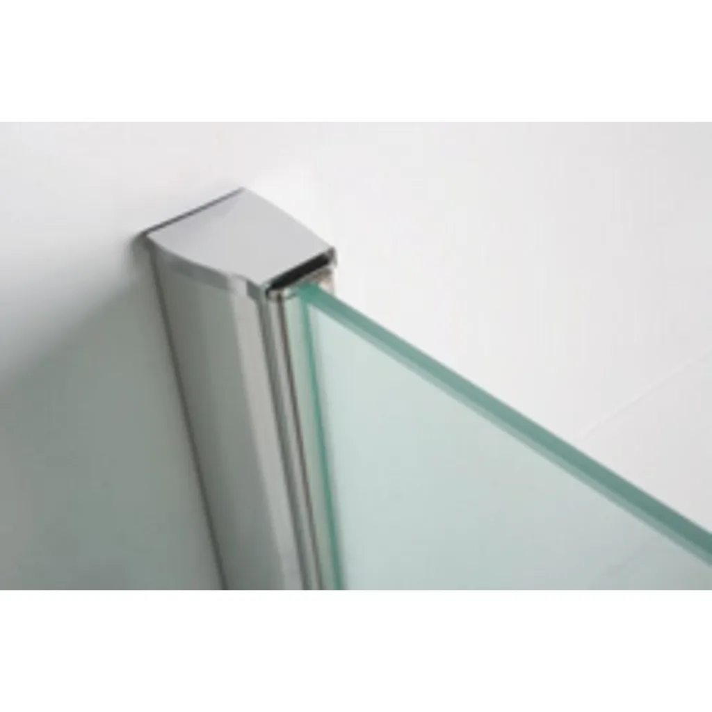 Afbeelding 2 Wiesbaden chroom muurprofiel glaswand dikte 1cm L=200cm