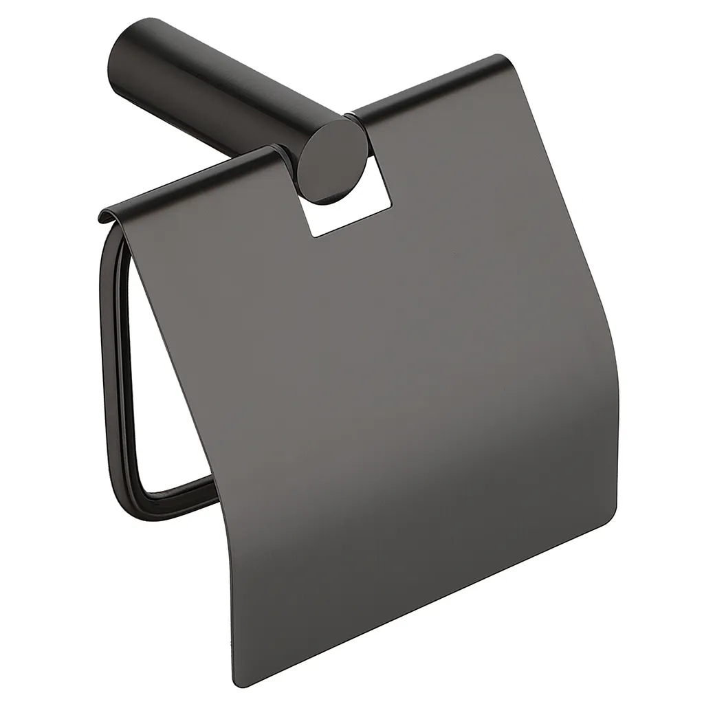 Afbeelding 2 Wiesbaden Ida toiletrolhouder met klep gunmetal