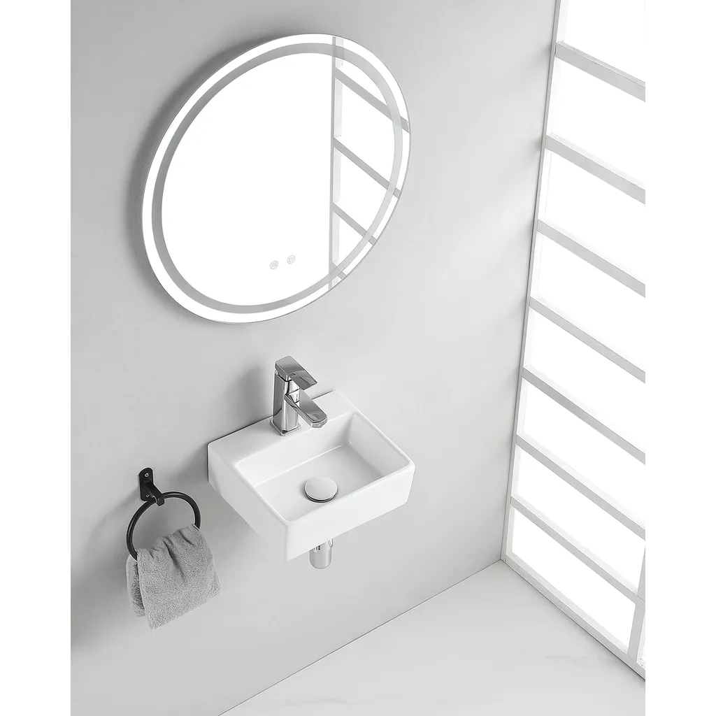 Afbeelding 2 Wiesbaden Leto fontein 33,5 x 29 x 11,5 cm keramiek glans wit