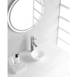 Afbeelding 2 Wiesbaden Consilio waskom rond 20 x 9 cm keramiek glans wit