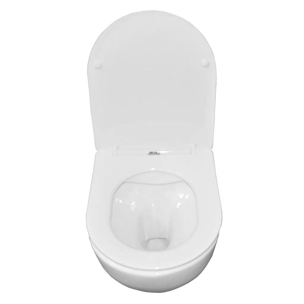 Afbeelding 2 Xellanz Nibiru rimless wandcloset met toiletzitting softclose en quick release glans wit