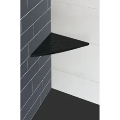 Afbeelding 2 Wiesbaden InWall hoekplanchet 29 x 29 cm mat zwart