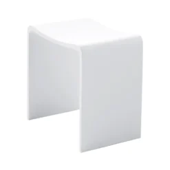 Afbeelding 2 Wiesbaden Zita kruk 40 x 30 x 42,5 solid surface mat wit