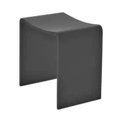 Afbeelding 2 Wiesbaden Zita kruk 40 x 30 x 42,5 solid surface mat zwart