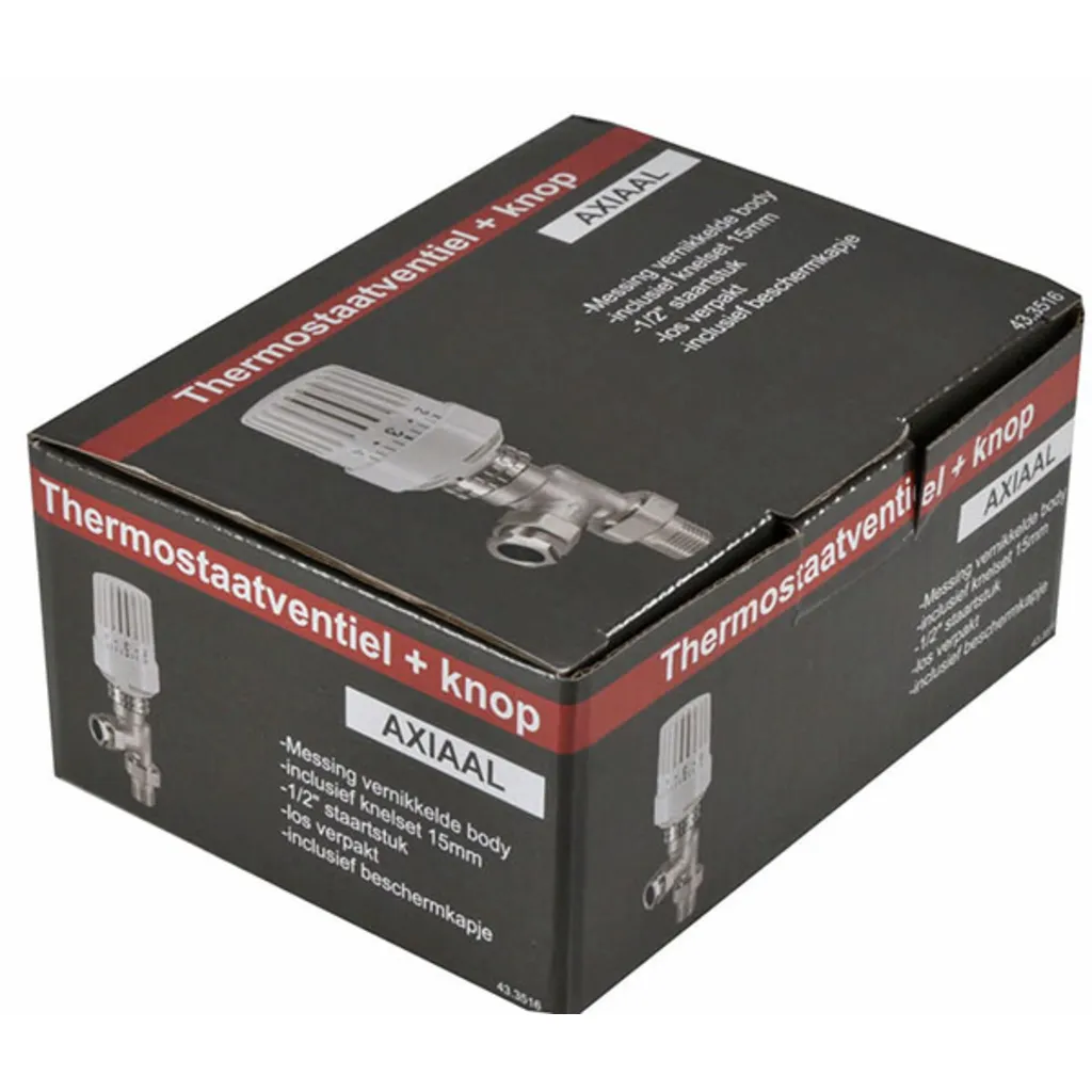 Afbeelding 2 Riko thermostatische radiatorventiel 1/2''x15mm axiaal