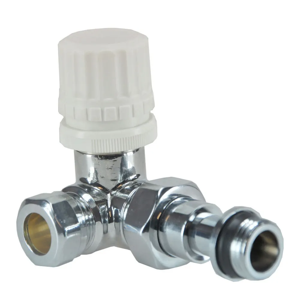 Afbeelding 2 Riko luxe therm. ventiel 1/2''x15 (M22) knel haaks rechts chroom