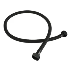 Afbeelding 2 Brauer Black Edition hoekstopkraan compleet met slang mat zwart