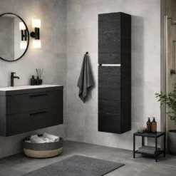Bruynzeel kolomkast 175cm zwart eiken
