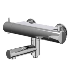 IVY Bond Badthermostaatkraan opbouw met wegdraaibare baduitloop met omstel cooltouch Chroom