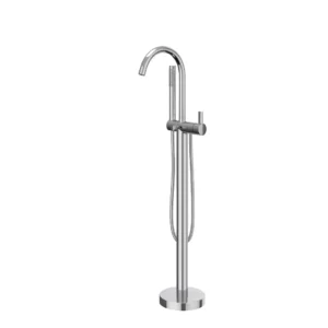 IVY Pact Badmengkraan vrijstaand met draaibare uitloop, slang 150cm en staafhanddouche Chroom