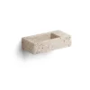 Clou Flush 3 fontein 36cm, rechts, gerecycleerd, terra licht PE