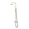 IVY Tribe Regendoucheset 1 opbouw, 30cm medium hoofddouche, staafmodel handdouche RVS316 geborsteld mat goud PVD 13 afbeelding 1 CST1IMPAA