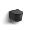 Clou InBe 1 wandtoilet met toiletzitting, versie 48 cm, mat zwart 9 afbeelding 1 IB 04.01141.21