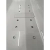 Polysan Monolith hoek bubbelbad links 185x75 zwart/wit chroom - Afbeelding 2