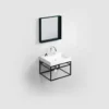 Clou (New) Wash Me Frame rvs kokerprof. 50 cm mat zwart poederlak - Afbeelding 2