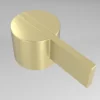 IVY Pact Regendoucheset 2 inbouw met 2-weg stop-omstel, 30cm plafondbuis, 25cm slim hoofddouche rond, houder met uitlaat, doucheslang 150cm, staafmodel handouche Geborsteld mat goud PVD - Afbeelding 9