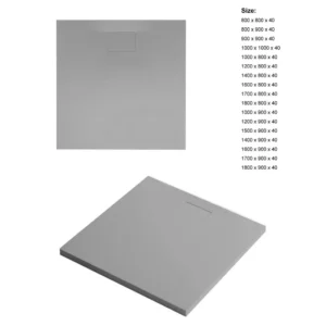 Afbeelding 1 Xenz Flat Zero douchevloer 120x100 cement