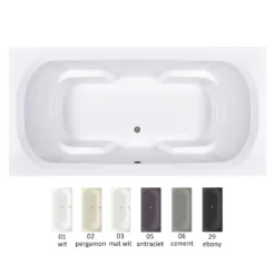 Afbeelding 1 Xenz Ibiza bad 180x80x50 pergamon