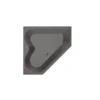 Afbeelding 1 Xenz Cyprus bad 145x145 antraciet