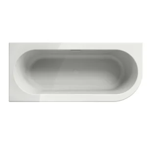 Afbeelding 1 Xenz Charley L 180x80x60 hoekbad mat wit incl. waterval vulcombi mat wit