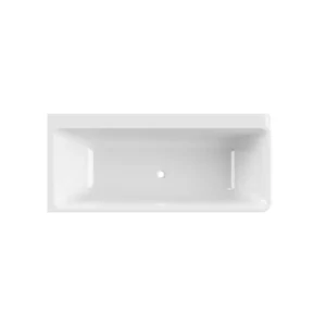Afbeelding 1 Xenz Freja half-vrijstaand bad links 180x80x60 zonder afvoer, wit