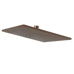 Afbeelding 1 Xenz Pure - Regendouche vierkant messing 30x30 cm PVD coating brons