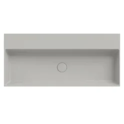Afbeelding 1 Xenz Dolce keramisch wastafelblad 100, grijs mat/cement