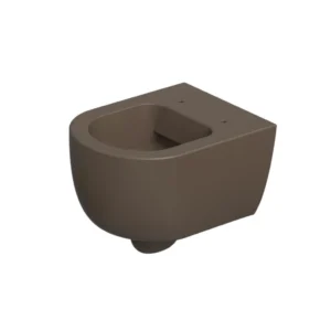 Afbeelding 1 Xenz Gio rim free wandcloset 52 cm diep, met vortexspoeling coffee mat