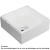 Afbeelding 1 Xenz PS Douchebakdrager voor Mariana 160x90x14