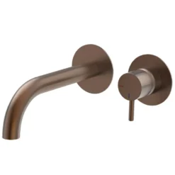 Afbeelding 1 Xenz Duero Plus - inbouwwastafelkraan PVD coating brons met Pro inbouwdeel (is opvolger van DP5881)