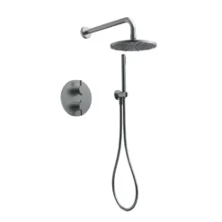 Afbeelding 1 Xenz Duero - Douche inbouwset PVD grafiet incl. Tec-Box