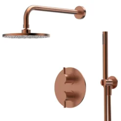 Afbeelding 1 Xenz Duero - Douche inbouwset Oud koper incl. Tec-Box