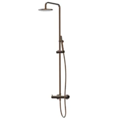Afbeelding 1 Xenz Duero - douche opbouwset (telescopisch) PVD coating brons
