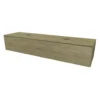 Afbeelding 1 Xenz Rect Onderkast 2 lades, 8 mm stolwanden, topblad zonder gat Clay Oak