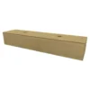 Afbeelding 1 Xenz Rect Onderkast 2 lades, 8 mm stolwanden, topblad zonder gat Corn Oak