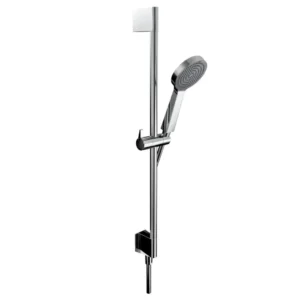 Afbeelding 1 Xenz Pure - glijstangset 70 cm met geïntegreerde wandinlaat chroom