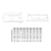 Xenz Jamaica bad 180x80 pergamon 3 Maattekening 1 Xenz Jamaica bad 180x80 pergamon