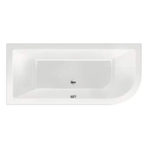 Xenz Principe links bad 180x80 glanzend wit