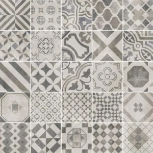 afbeelding 1 Vintage Cementina Mix Black/White 20X20