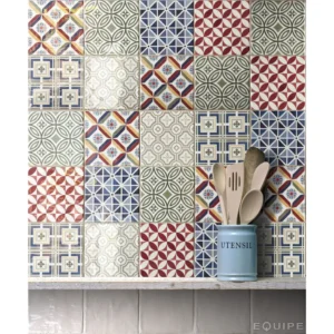 afbeelding 2 Vintage Country Decor Patchwork 13X13