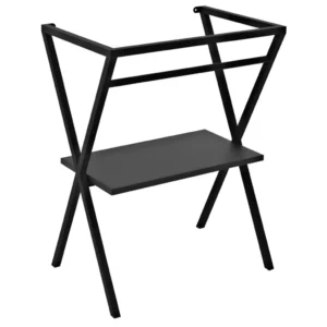 afbeelding 1 Sapho Ferro ladeblok onder de spoelbak 565x720x390mm, zwart mat