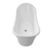 afbeelding 3 Polysan Luton Vrijstaand bad 159x73x80cm, wit