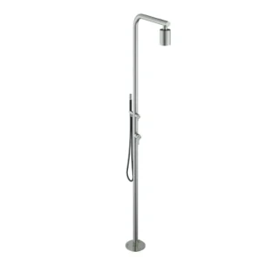Afbeelding 1 Hotbath Archie AR090 afbouwdeel vrijstaande buitendouche met staafhanddouche RVS316