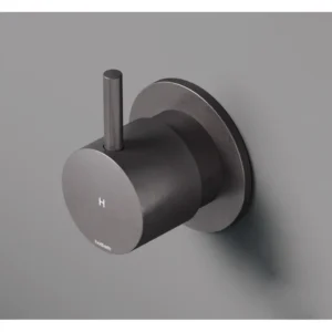 Afbeelding 1 Hotbath Cobber CB010HEXT afbouwdeel inbouw stopkraan warm verouderd ijzer