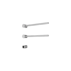 Afbeelding 1 Hotbath &More RARH50 Rails Round handoekwarmerset 50cm met 2 stangen en schakelaar chroom