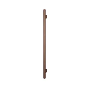 Afbeelding 1 Hotbath &More RARVM135 Rails Round handoekwarmer 135cm met schakelaar geborsteld koper PVD