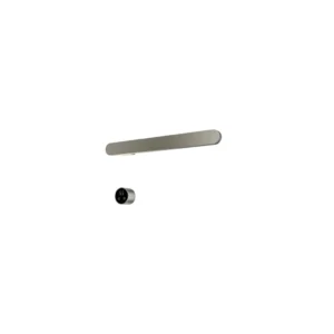 Afbeelding 1 Hotbath &More RASS50 Rails Soft Square handoekwarmerset 50cm met 1 stang en schakelaar geborsteld nikkel