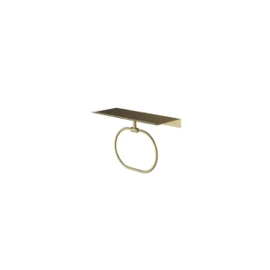 Afbeelding 1 Hotbath &More SHA08 handdoekring voor Planchet serie geborsteld messing PVD