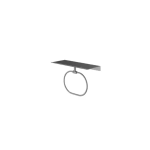 Afbeelding 1 Hotbath &More SHA08 handdoekring voor Planchet serie geborsteld gunmetal PVD